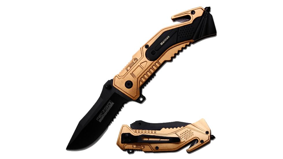 TAC Force Special Forces Assisted Fold Knife, Bronze TF 688MR