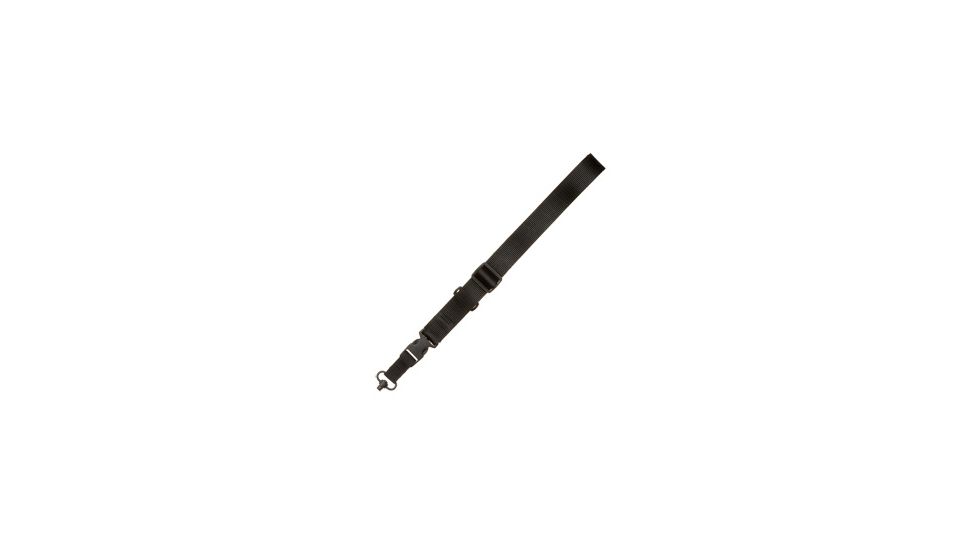 Tac Shield CQB Single Point Sling, QD Push Button Swivel, Black, T6006BK