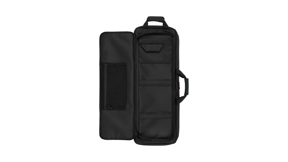 Tac-Six 34in Lockable Cohort Vertical Tactical Gun Case, Backpack Straps &amp; Conceal Carry Pocket, Black, 10824