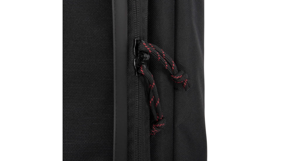 Tac-Six Tac-Six Polyester Ghost Vertical Tactical Gun Case w/Backpack Straps and Pocket, Lockable, Zipper, 34in Long, Stitched Webbing Handle, Padded Lining, Black, 10831
