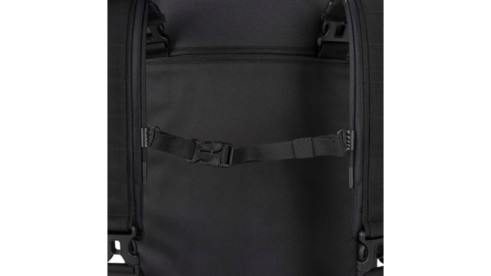 Tac-Six Tac-Six Polyester Ghost Vertical Tactical Gun Case w/Backpack Straps and Pocket, Lockable, Zipper, 34in Long, Stitched Webbing Handle, Padded Lining, Black, 10831
