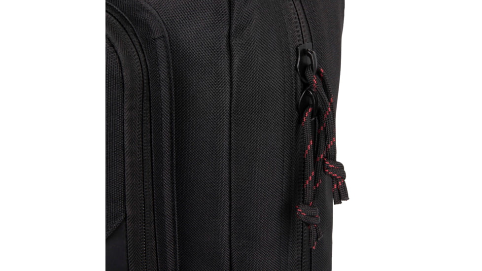 Tac-Six Tac-Six Polyester Ghost Vertical Tactical Gun Case w/Backpack Straps and Pocket, Lockable, Zipper, 34in Long, Stitched Webbing Handle, Padded Lining, Black, 10831