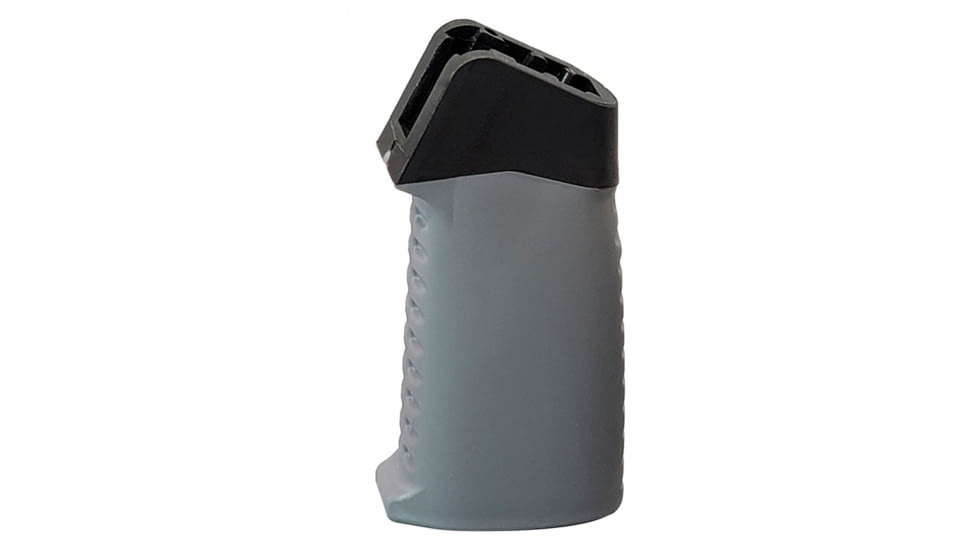 TAC Smooth Pattern Over-Molded AR Pistol Grip, Straight Top, Gray, CS03S1-GY