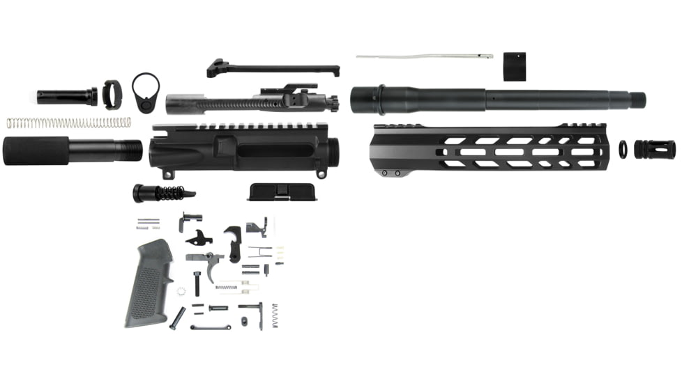 TacFire 10.5inch UNASSEMBLED .300 AAC PISTOL BUILD KIT, BLACK, PK300-LPK-10