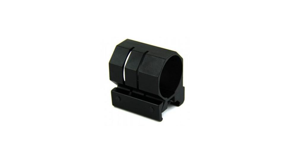 Tacfire 1in Flashlight/Laser Picatinny Mount, Black MAR065