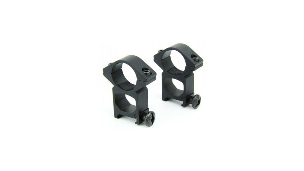 Tacfire 1in Rings/High Profile Scope Rings, Black R02