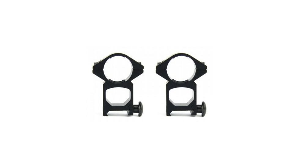 Tacfire 1in Rings/High Profile Scope Rings, Black R02