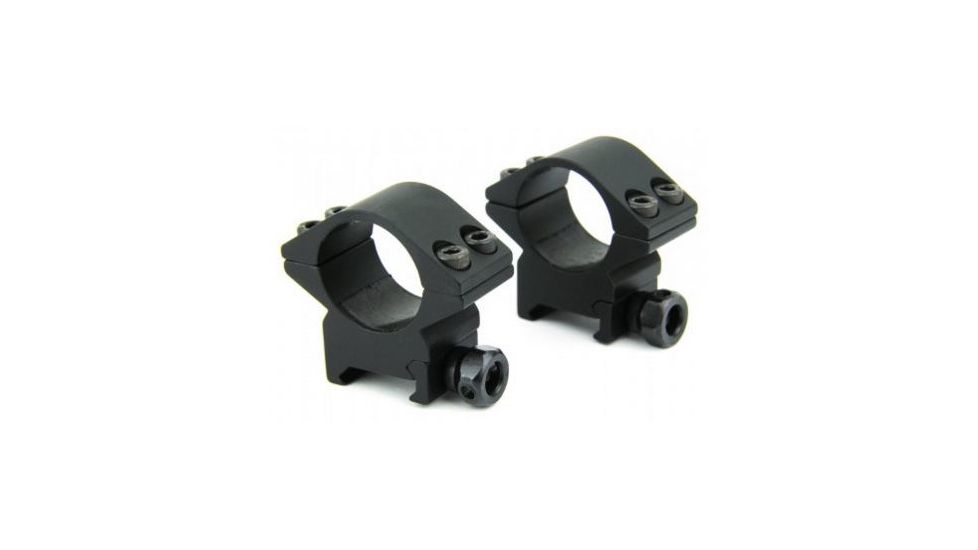 Tacfire 1in Rings/Low Profile Scope Rings, Heavy Duty, Black R03