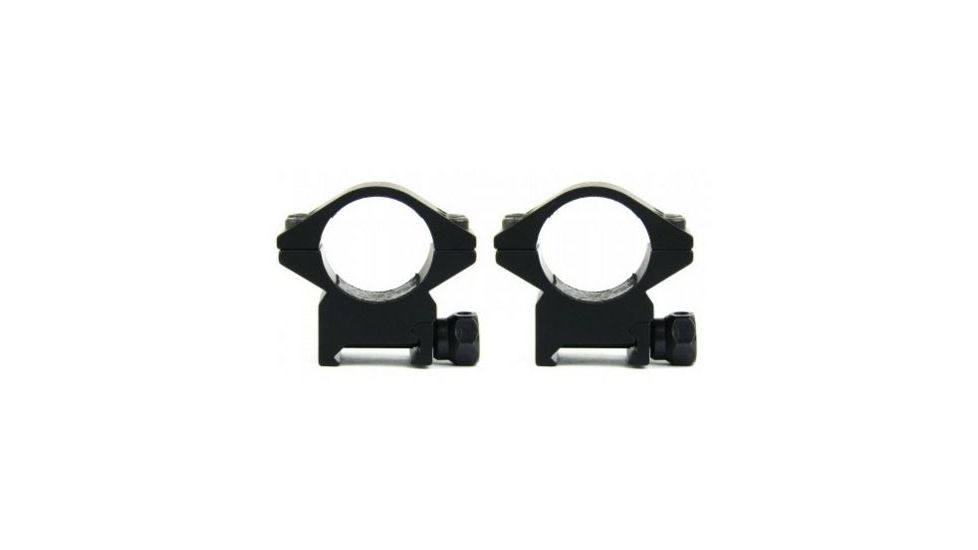 Tacfire 1in Rings/Low Profile Scope Rings, Heavy Duty, Black R03