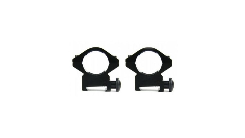 Tacfire 1in Rings/Low Profile Scope Rings, Black R01