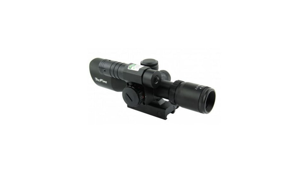 Tacfire 2.5-10X40 Dual Ill. Green Laser Scope w/Pressure Switch/Mil-Dot, Black SCGL251040M