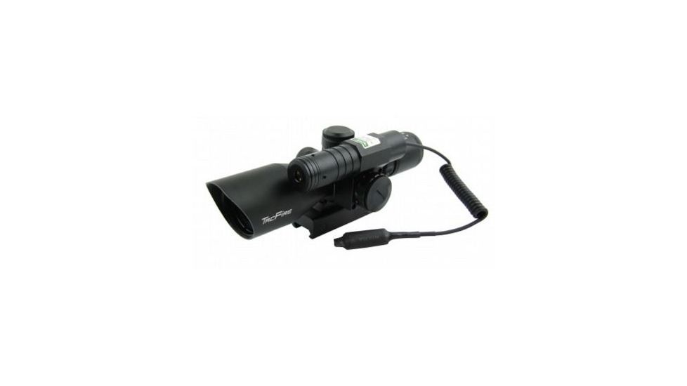 Tacfire 2.5-10X40 Dual Ill. Green Laser Scope w/Pressure Switch/Mil-Dot, Black SCGL251040M