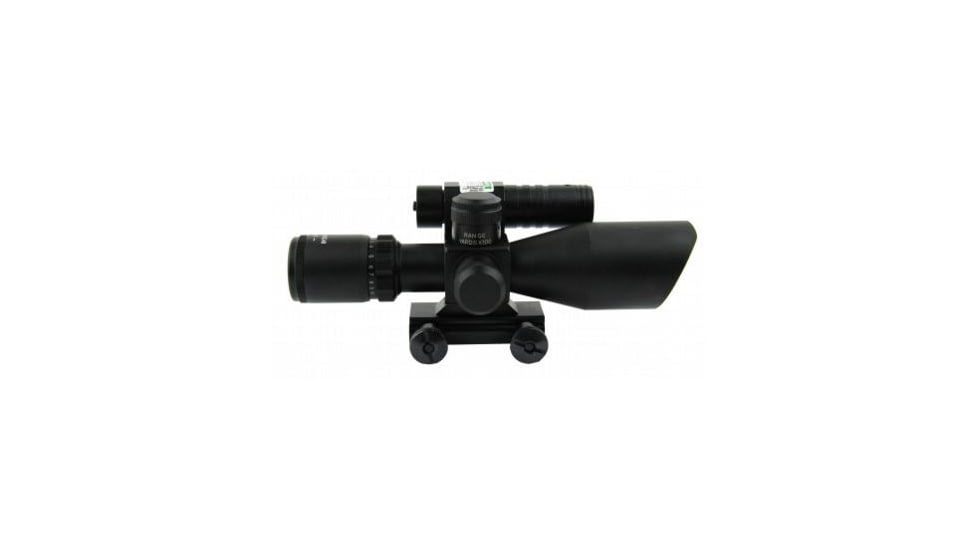 Tacfire 2.5-10X40 Dual Ill. Green Laser Scope w/Pressure Switch/Mil-Dot, Black SCGL251040M