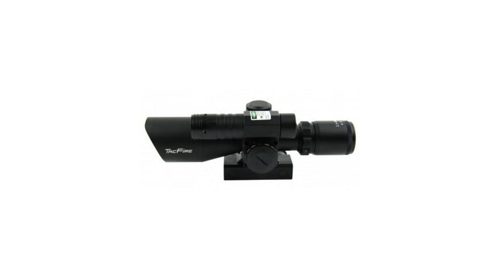 Tacfire 2.5-10X40 Dual Ill. Green Laser Scope w/Pressure Switch/Mil-Dot, Black SCGL251040M