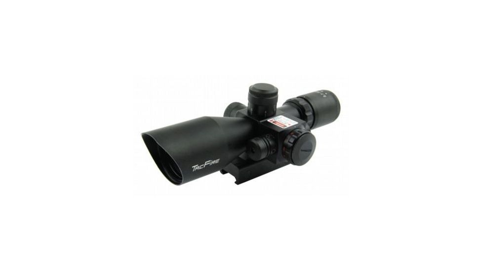 Tacfire 2.5-10X40 Dual Ill. Red Laser Scope/Mil-Dot, Black SCRL251040M