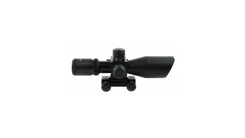 Tacfire 2.5-10X40 Dual Ill. Red Laser Scope/Mil-Dot, Black SCRL251040M