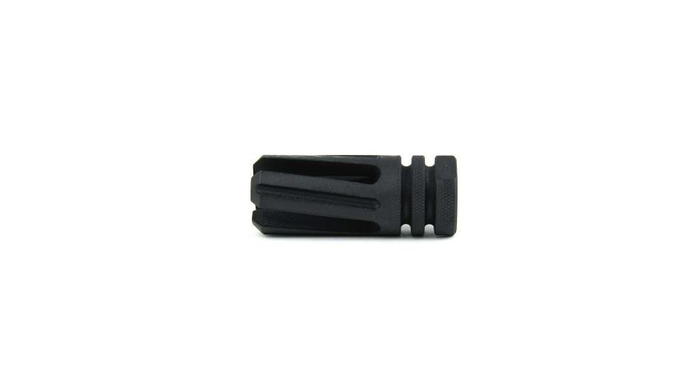 Tacfire .223/.556 1/2inX28 Thread 4 Prong Twist Muzzle Brake w/Crush Washer/Steel, Black MZ1005