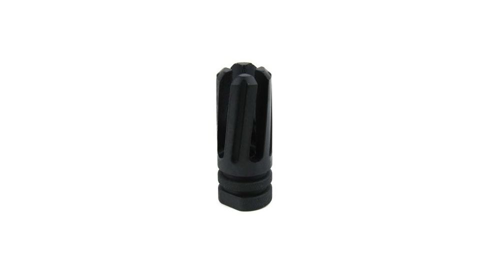Tacfire .223/.556 1/2inX28 Thread 4 Prong Twist Muzzle Brake w/Crush Washer/Steel, Black MZ1005