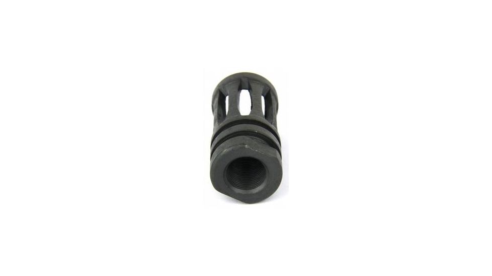 Tacfire .223/.556 1/2inX28 Thread Bird Cage A2 Muzzle Brake/Steel, Black MZ1001-A2