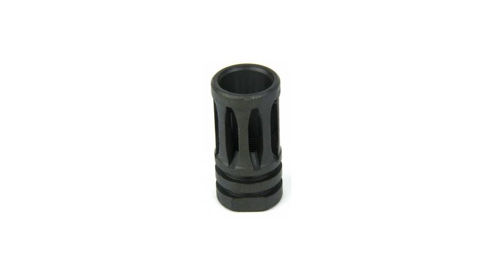 Tacfire .223/.556 1/2inX28 Thread Bird Cage A2 Muzzle Brake/Steel, Black MZ1001-A2