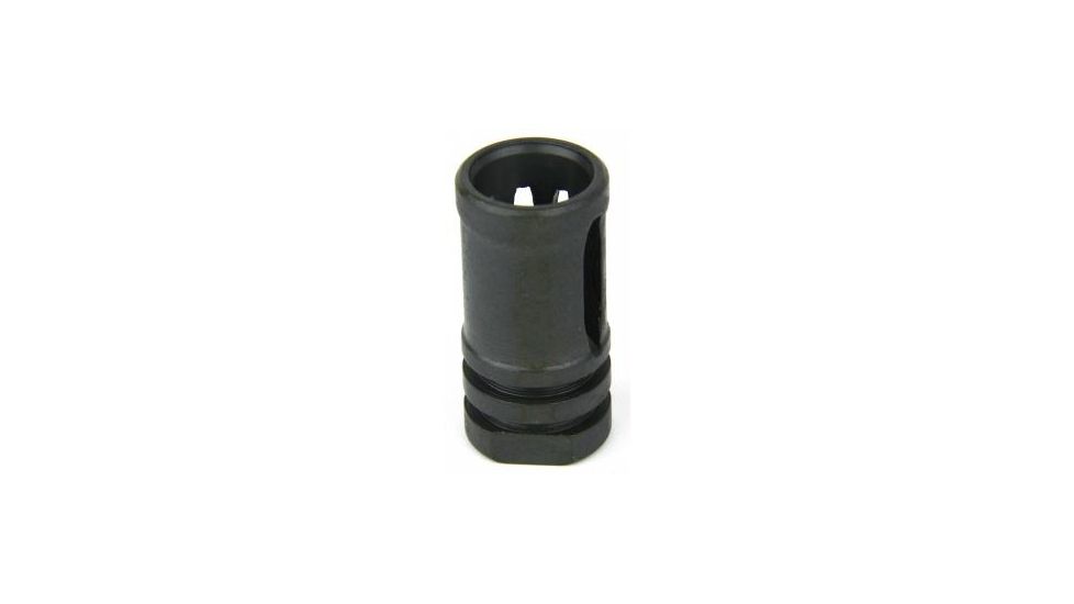 Tacfire .223/.556 1/2inX28 Thread Bird Cage A2 Muzzle Brake/Steel, Black MZ1001-A2