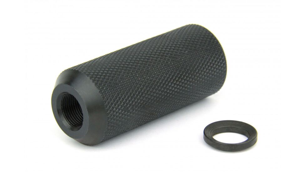Tacfire .223/.556 1/2inx28 Thread Krinkov Hollow Style 1-Piece Muzzle Brake w/Crushwasher/Steel, Black, MZ1015