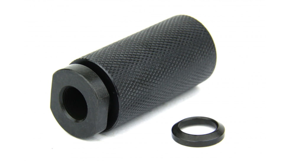 Tacfire .223/.556 1/2inx28 Thread Krinkov Hollow Style 3-Piece Muzzle Brake w/Crushwasher/Steel, Black, MZ1015-3P