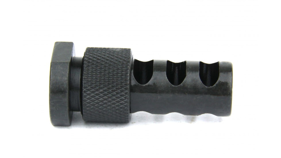 Tacfire .223/.556 1/2inx28 Thread Krinkov Hollow Style 3-Piece Muzzle Brake w/Crushwasher/Steel, Black, MZ1015-3P