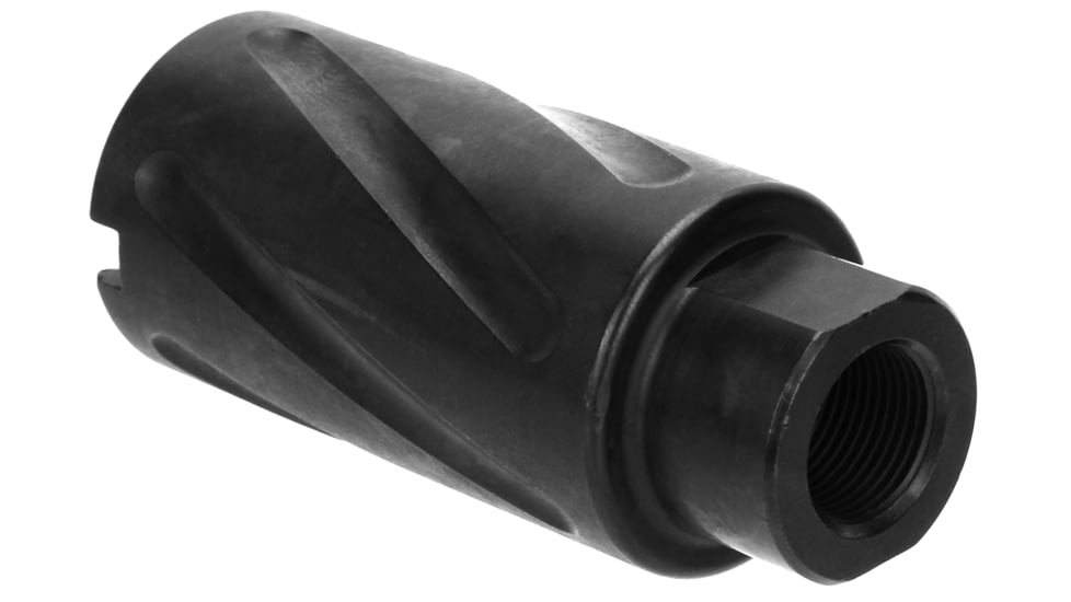 Tacfire .223/.556 1/2inX28 Thread Krinkov Style 1-Piece Muzzle Brake w/Crush Washer/Steel, Black MZ1007