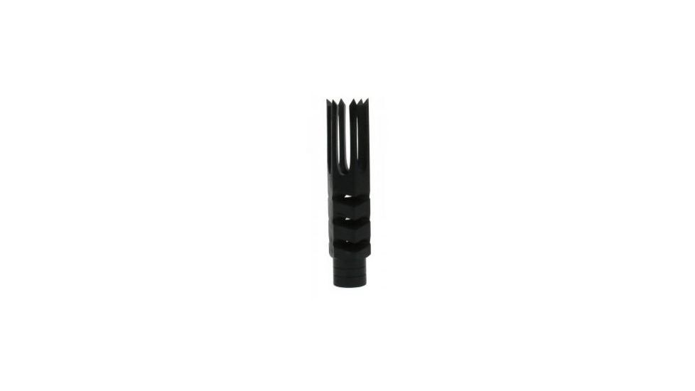 Tacfire .223/.556 1/2inX28 Thread Spike Style Cnc Machined Muzzle Brake/Parkerized Steel, Black MZ1012