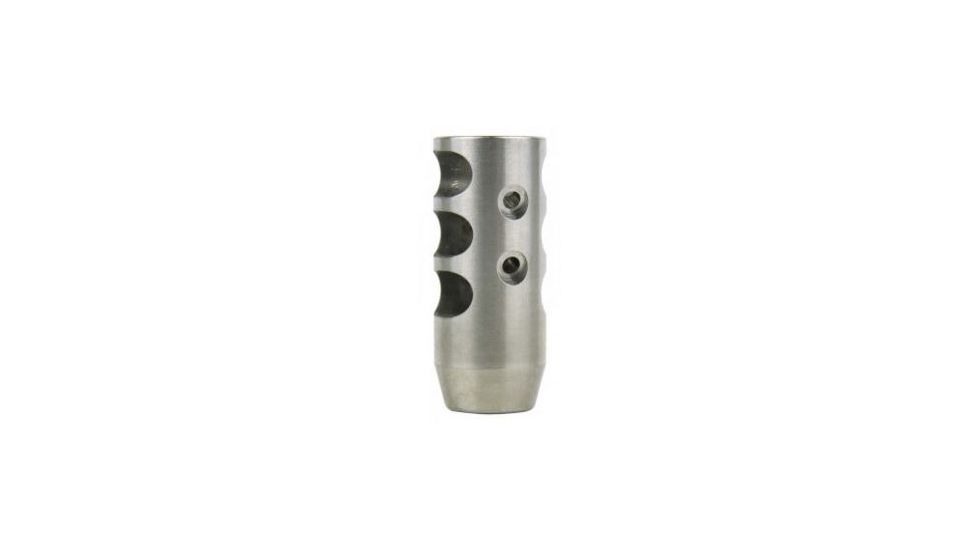 Tacfire .223/.556 1/2inX28 Tpi Compact Size Muzzle Brake w/Crush Washer, Stainless Steel MZ1002SS