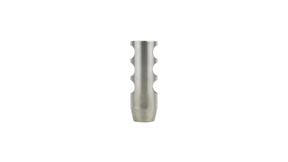 Tacfire .223/.556 1/2inX28 Tpi Compact Size Muzzle Brake w/Crush Washer, Stainless Steel MZ1002SS