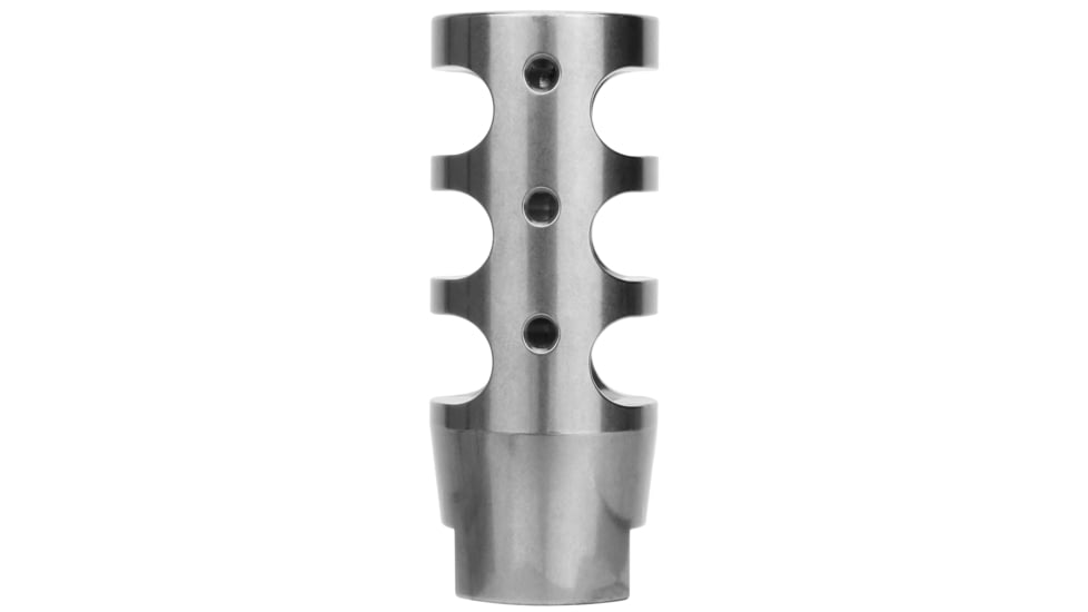 Tacfire .223/.556 1/2inX28 Tpi Compact Size Muzzle Brake w/Crush Washer, Stainless Steel MZ1002SS