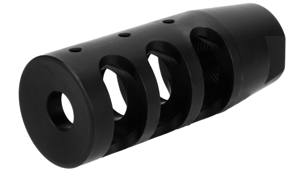 Tacfire .223/.556 1/2inX28 Tpi Compact Size Muzzle Brake w/Crush Washer/Steel, Black MZ1002