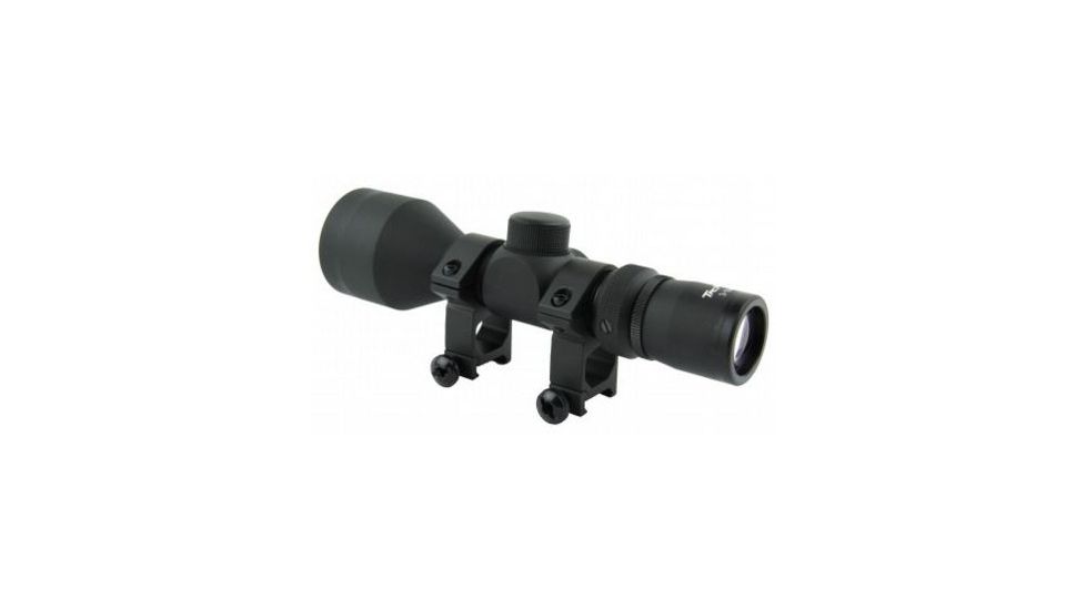 Tacfire 3-9X42 Compact Scope/Mil-Dot/Rings, Black SC3942M