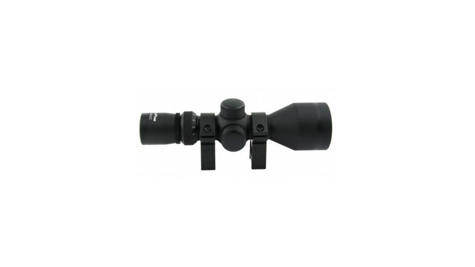 Tacfire 3-9X42 Compact Scope/Mil-Dot/Rings, Black SC3942M