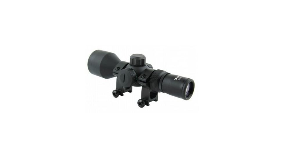 Tacfire 3-9X42 Dual Ill. Compact Scope/Rangefinder/Rings, Black SC3942R-I