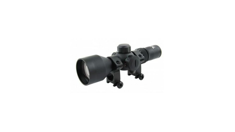 Tacfire 3-9X42 Dual Ill. Compact Scope/Rangefinder/Rings, Black SC3942R-I