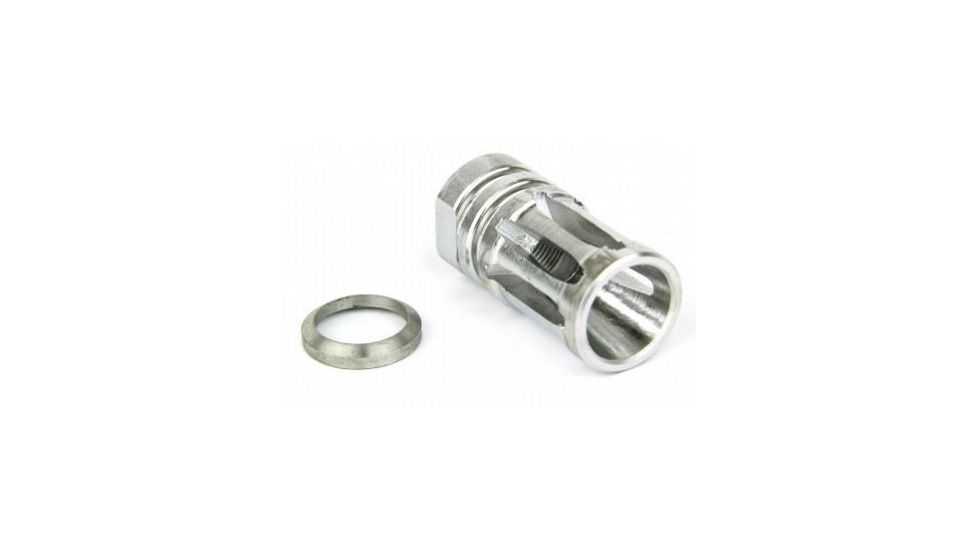 Tacfire .308 5/8inX24 Thread Bird Cage Muzzle Brake w/Crush Washer, Stainless Steel MZ1001-3SS