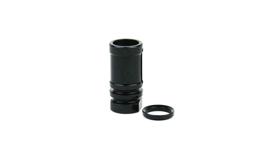 Tacfire .308 5/8inX24 Thread Bird Cage Muzzle Brake w/Crush Washer/Stainless Steel, Black MZ1001-3B