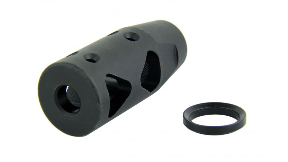 Tacfire .308 5/8inx24 Thread Dragon Muzzle Brake/ Steel, Black, MZ1018-3B