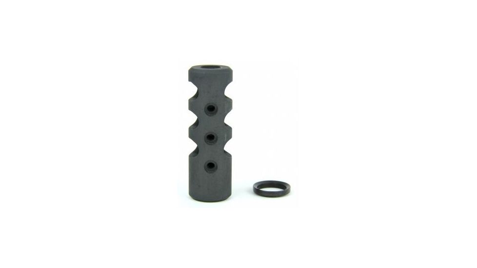 Tacfire .308 5/8inX24 Thread Full Size Muzzle Brake w/Crush Washer, Black MZ1003-3B
