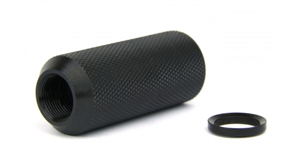 Tacfire .308 5/8inx24 Thread Krinkov Hollow Style 1-Piece Muzzle Brake w/Crushwasher/Steel, Black, MZ1015-308, EDEMO1