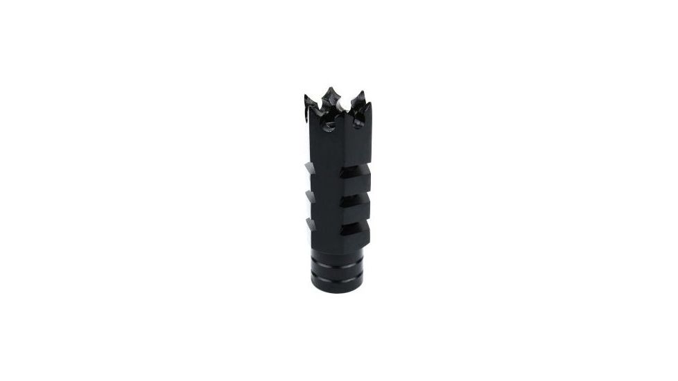 Tacfire .308 5/8inX24 Thread Shark Muzzle Brake w/Crush Washer/Steel, Black MZ1004-3B