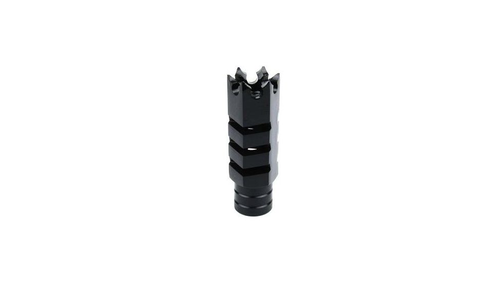 Tacfire .308 5/8inX24 Thread Shark Muzzle Brake w/Crush Washer/Steel, Black MZ1004-3B