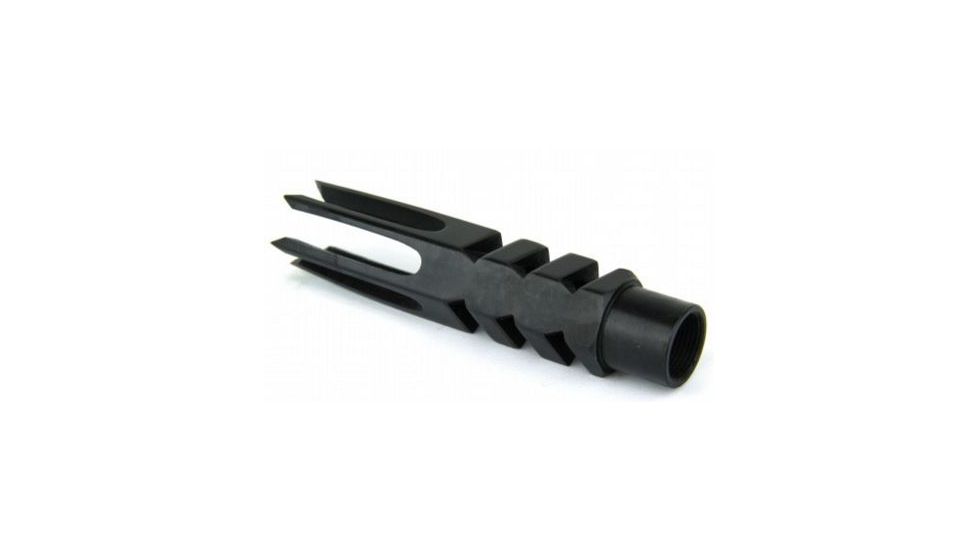 Tacfire .308 5/8inX24 Thread Spike Style Cnc Machined Muzzle Brake/Parkerized Steel, Black MZ1012-3B, EDEMO1