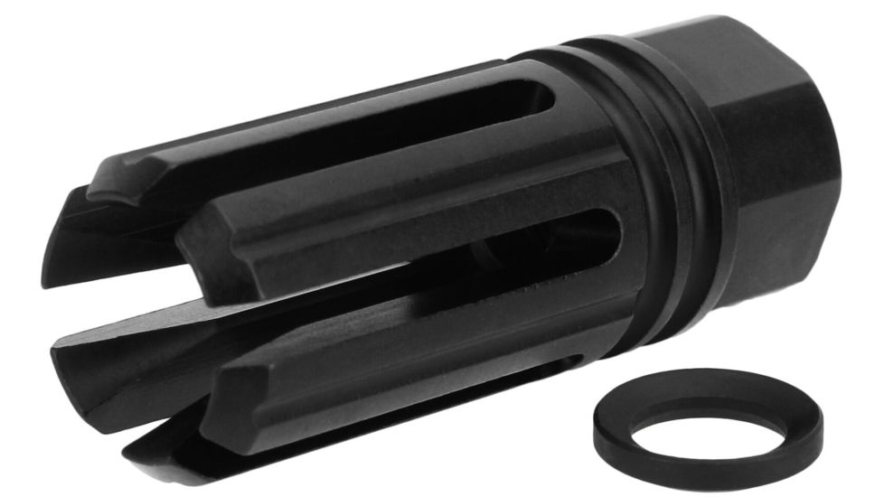 TacFire AR-10 6-Prong Muzzle Brake, .308 Caliber, 5/8x24, Nitride Black, MZ1005-3B-N