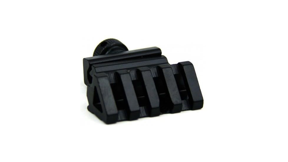 Tacfire .45 Degree Offset Picatinny Rail Mount w/Thumb Screw, Black MAR055