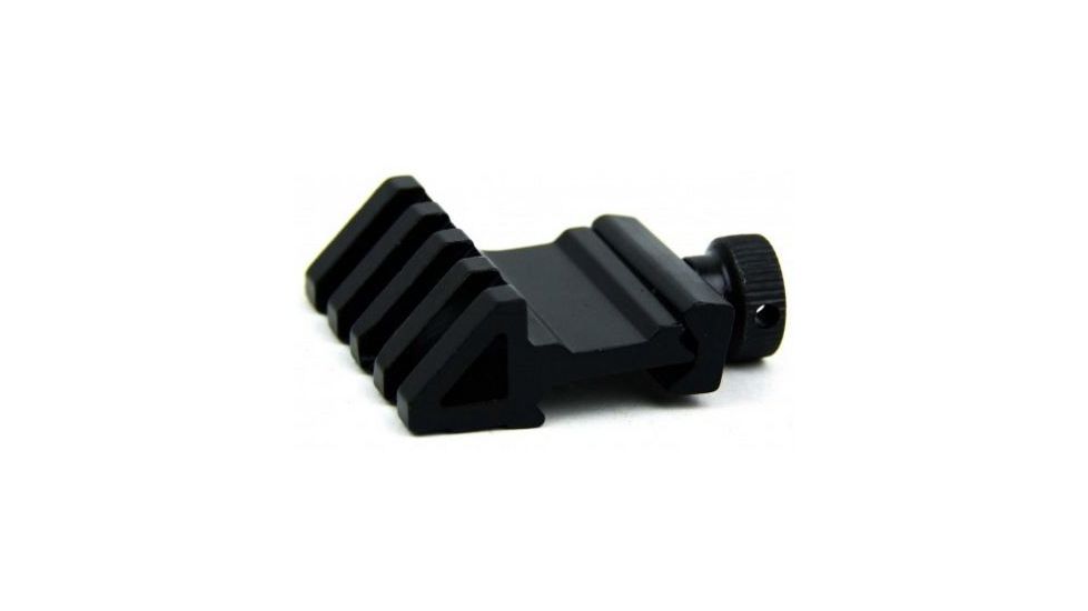 Tacfire .45 Degree Offset Picatinny Rail Mount w/Thumb Screw, Black MAR055