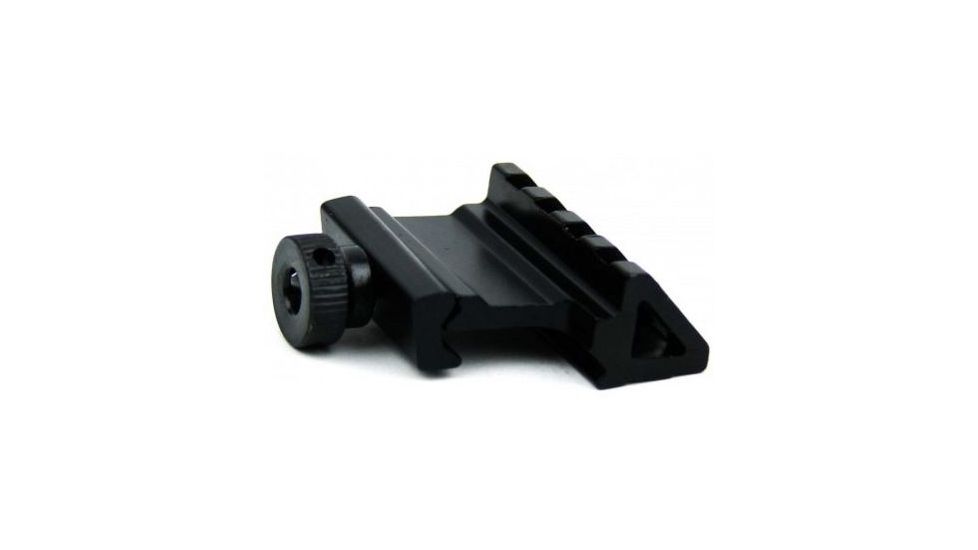 Tacfire .45 Degree Offset Picatinny Rail Mount w/Thumb Screw, Black MAR055